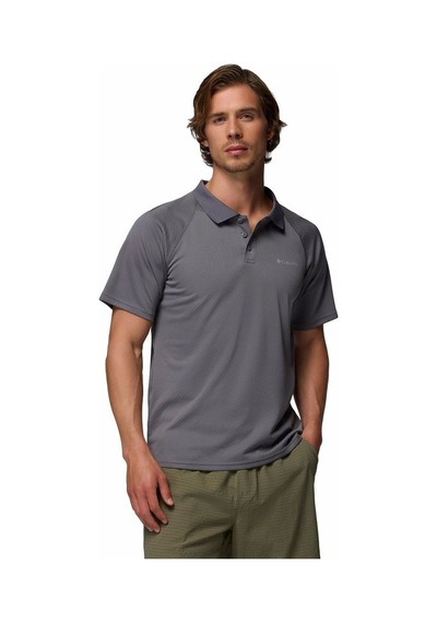 Columbia Alpine Chill Pro Erkek Kısa Kollu Polo Tişört-9245 Koyu Gri