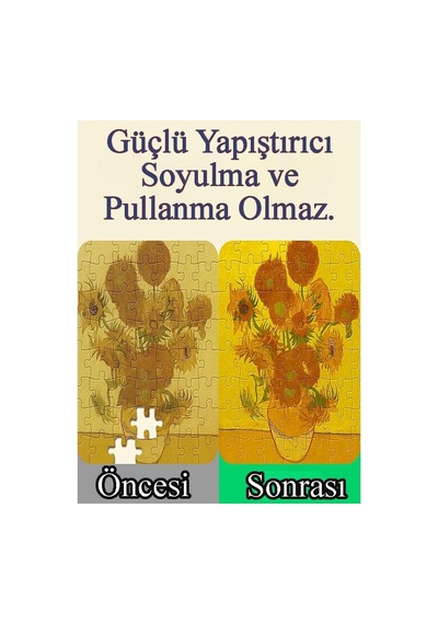 Puzzle Yapıştırıcı 500 Ml 1 Adet Ve Yassı Patpat Sünger Fırça Seti 3 Lü Monalisa Yapboz Pazıl Yapıştırıc