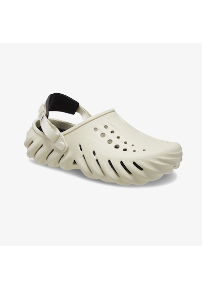 Crocs Echo Unisex Krem Terlik Düz 207937 2800400