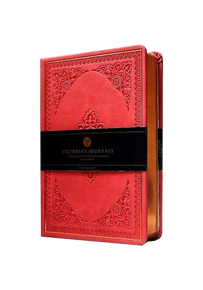 Victoria's Journals Vintage 5x7 Cm. Mat Kırmızı Defter 1187