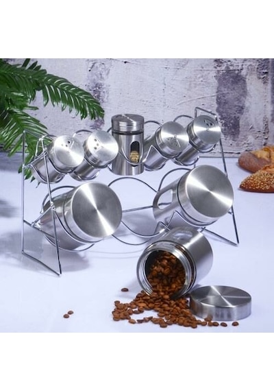 Kosova Baharat Seti 8 Li Metal Cam-427