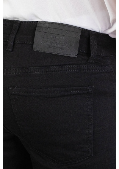 HLT Jeans Erkek Siyah Regular Boru Paça Esnek Likralı Denim Jeans Kot Pantolon Hlthe001973 - Siyah Siyah