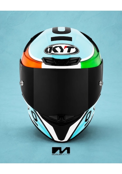 Kyt Tt-revo Kask Leopard Edıtıon Trıcolore Çok Renkli