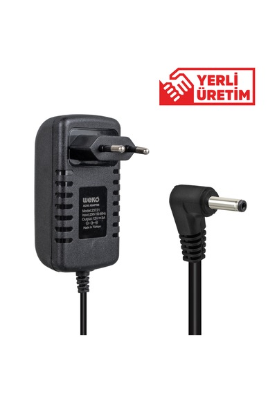 Weko 12 Volt 3 Amper 3.5x1.35mm Soket Yazar Kasa Pos Güç Adaptörü