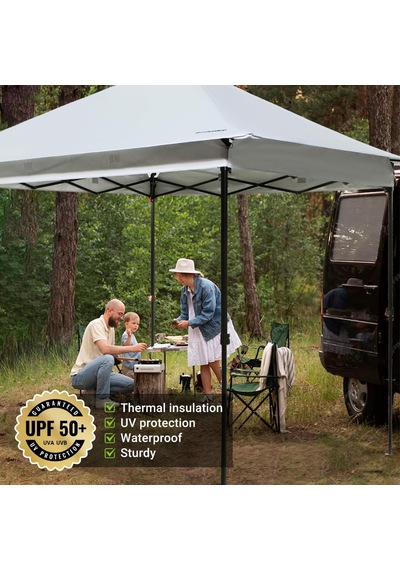 Fundango Sunhaven 300 Premium 3x3 M Otomatik Gazebo & Gölgelik White Beyaz