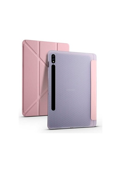 Samsung Uyumlu Galaxy Tab S7 Plus T970 Kılıf Tri Folding Smart With Pen