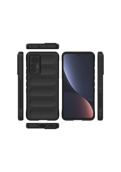Ilkeshop Newface Xiaomi Mi 12 Lite Kılıf Optimum Silikon - Siyah Sıyah