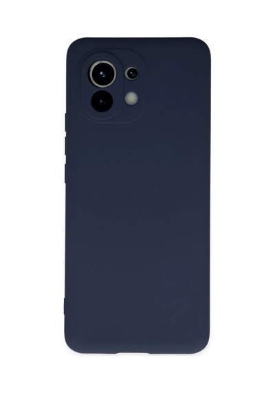 Xiaomi Mi 11 Kılıf Nano İçi Kadife Silikon - Lacivert 0.2M-Çok Renkli