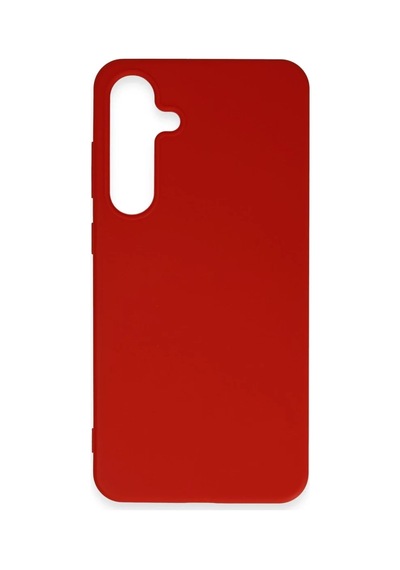 Samsung Uyumlu Galaxy S24 Plus Uyumlu Kılıf First Silikon - Kırmızı