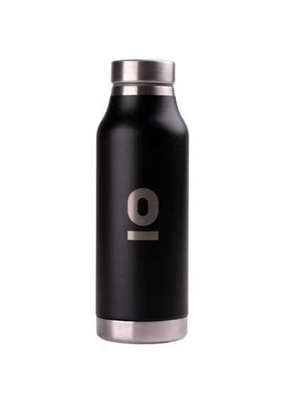 Paslanmaz Çelik Siyah Çelik Matara 530 ml No:85 Siyah