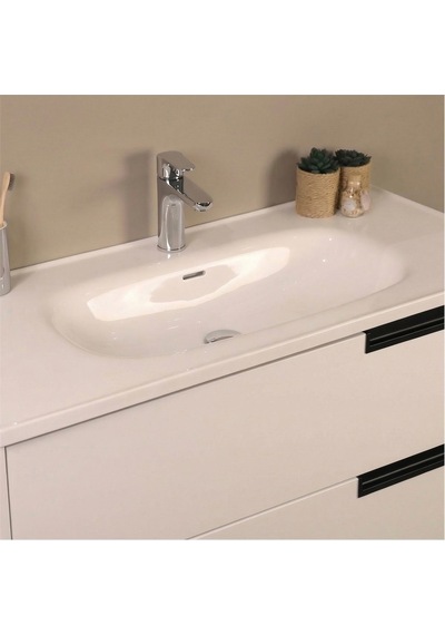 Kobos Eylül 100 Cm Banyo Dolabı Seti Bianco Beyaz Kobos Eylül 100 Cm Banyo Dolabı Seti Bianco Beyaz