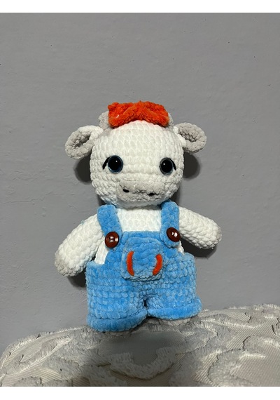 Amigurami Gömlekli İnek 02 - Çok Renkli