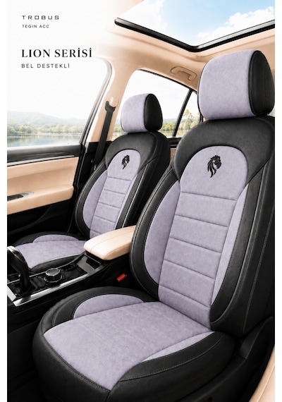 Chevrolet Captiva 2011-2014 Uyumlu Lion Serisi Gri Siyah Oto Koltuk Kılıfı
