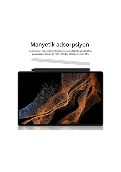 Galaxy Tab S Pen Uyumlu Dokunmatik Stylus Tablet Kalemi S11/s10/s9/s8/s7/s6 Lite/fe/plus Bluetooth'suz Siyah