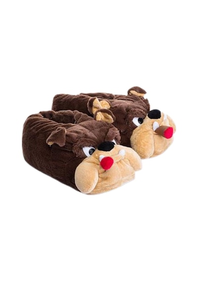 Twigy Aa0614 Tw Bulldog 2 Kahve Hayvan Figürlü Kadın Panduf 6923 Renkli Çok Renkli