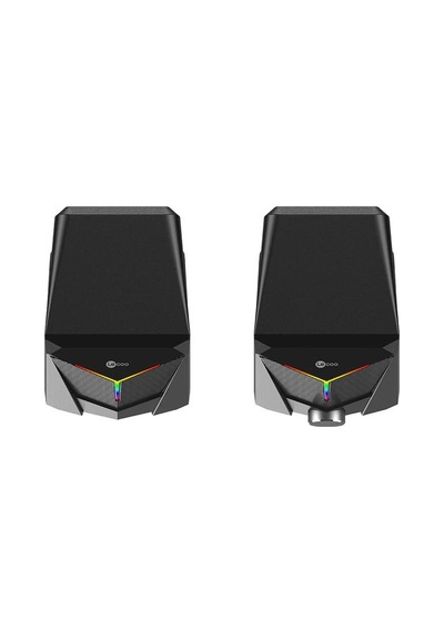 Lecoo   Ds104 Kablolu Usb + 3.5mm Jack 6w 80db Rgb Işıklı 1+1 Gaming Speaker - Hoparlör