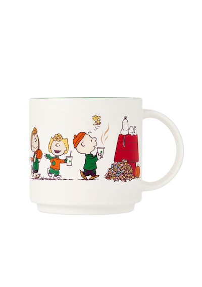 Starbucks Snoopy Peanuts Beyaz Baskılı Kupa 414ml - Limited Edition