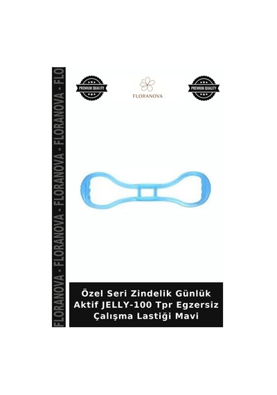 Özel Seri Zindelik Günlük Aktif Jelly-100 Tpr Egzersiz Çalışma Lastiği Mavi