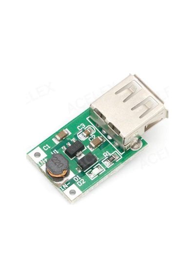 Dc 5v 1200 Ma Usb Çıkışı Voltaj Yükseltici Regülatör Kartı - Step Up - 5 Adet