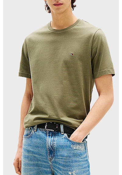 Tommy Hilfiger Erkek T Shirt Mw0mw39995 Plı Yeşil Yeşil