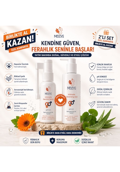 Meleys İntimate Genital Sprey 2 x 50 ML