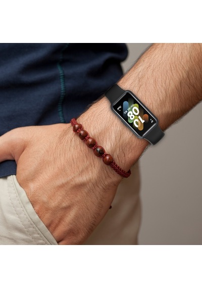 Novstrap Huawei Band 7 İle Uyumlu Kordon Honor Band 6 Kordon Tam Uyumlu Pimli Liquid Silikon Kayış