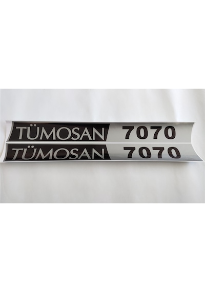 Tümosan Klasik 7070 Yan Yazı Tanıtım Etiketi 2010 - 2017 Model Sağ - Sol Takım