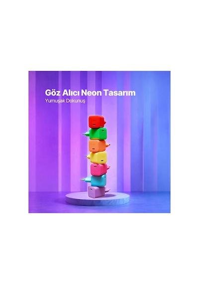 Ttec Smartcharger Gan 45w Avs Pd Seyahat Hızlı Şarj Aleti + Usb-c - Usb-c 3a 120 Cm Kablo Neon 96702750