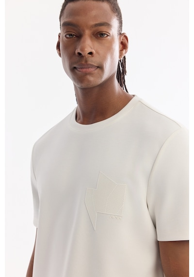 Avva Erkek Ekru Bisiklet Yaka Enjeksiyon Baskılı Bi-stretch İnterlok Regular Fit T-shirt A61y1136 Avva Erkek Ekru Bisiklet Yaka Enjeksiyon Baskılı Bi-stretch İnterlok Regular Fit T-shirt A61y1136