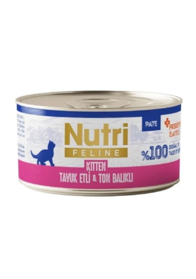 Nutri Feline Kitten Tavuk Etli Ve Ton Balıklı Tahılsız Yavru Kedi Konservesi 70 Gr