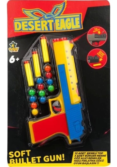 Nessiworld Er-132 Dart Ve Top Atan Desert Eagle Tabanca - Erdem Oyuncak Diğer