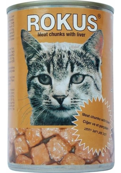 Rokus Ciğerli Konserve Yetişkin Kedi Maması 410 G