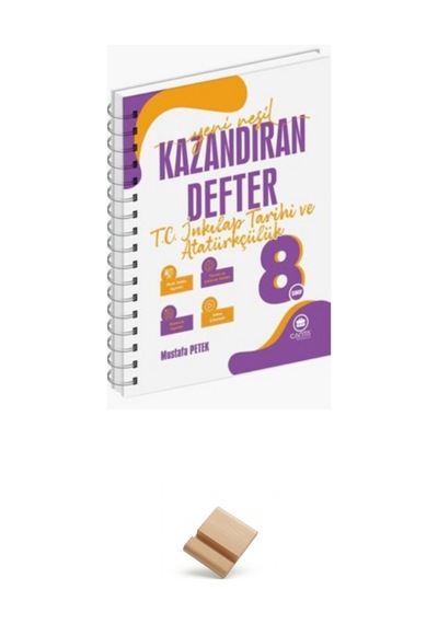 Çanta 8. Sınıf 2027 Lgs İnkılap Tarihi Kazandıran Defter + Telefon Standı