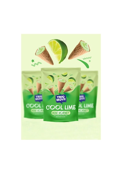 Trio Move Mini Kornet Cool Lime 55gr - 6 Adet
