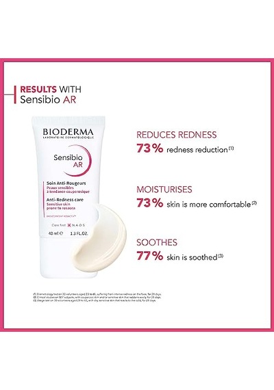 Bioderma Sensibio Ar+ Hassas Ciltler İçin Kızarıklık Karşıtı Nemlendirici Bakım Kremi 40 Ml