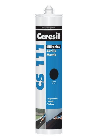 Cs 111 Silikonize Akrilik Mastik Siyah 240 Ml 2'li Paket
