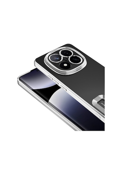 Xiaomi Redmi Note 14 Pro 5g Kılıf Kamera Lens Korumalı Logo Gösteren İnce Hafif Pazarplus Lila