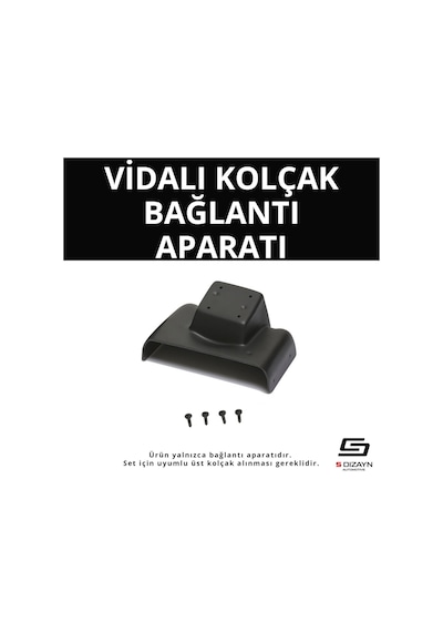 S-dizayn Ford Focus 3 Abs Vidalı Kol Dayama Kolçak Alt Adaptör 2011-2014 A+kalite