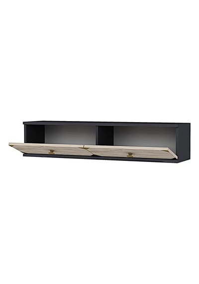 Tda1297atg Alfa Dresuar , Antre Hol Rafı Antrasit-traverten-gold 120cm Tda1297atg Alfa Dresuar , Antre Hol Rafı Antrasit-traverten-gold 120cm