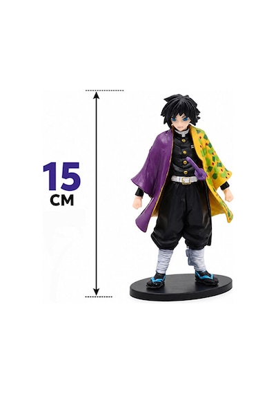 Demon Slayer Giyu Tomioka & Nezuko Kamado 2'li Anime Figür Seti Koleksiyonluk 15 Cm