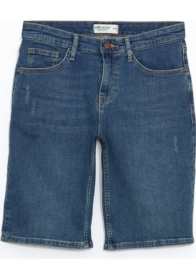 Lcw Jeans İndigo Standart Kalıp Erkek Jean Şort