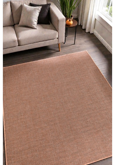 Doğal Jüt Görünümlü Düz Dokuma Kilim Minimal & Modern Tasarım Gri Gri