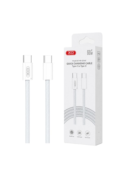 60w Type-c To Type-c Hızlı Şarj Ve Data Kablosu 1 Metre Örgülü Nb-q273