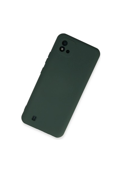 Uryport Realme C11 2021 Kılıf Nano İçi Kadife Silikon - Koyu Yeşil