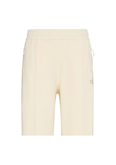 Stretch Terry Track Pant Kadın Krem Eşofman Alt-13021 Krem