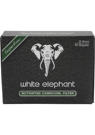 White Elephant 9mm Kömürlü Pipo Filtresi 40 Adet 352445
