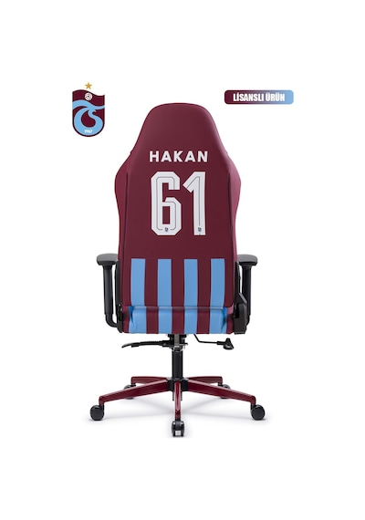 Fanchair X Trabzonspor Çubuklu Lisanslı Oyuncu Koltuğu-47 Bordo