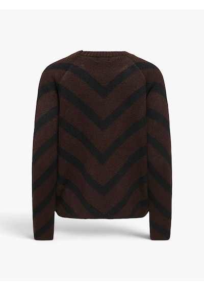 Only Onlelıza L/s Pullover Knt Noos Kadın Kahverengi Kazak - 15191792