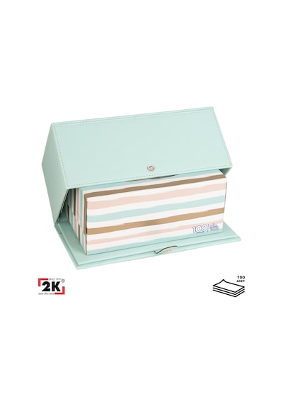 2k Premium Tasarım Vegan Deri Mendil Ve Peçete Kutusu Maksi Boy Peçetelik Ofis Ev Hediyelik Masa Üstü Aksesuar 24x13x10 Cm. Su Yeşili