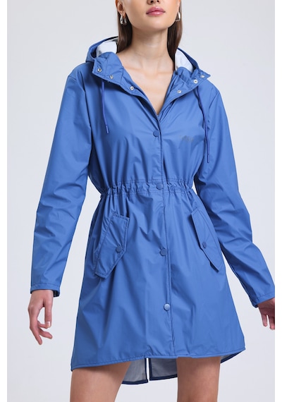 T Rain Pu Raincoat 2xl Beden Mavi Erkek Yağmurluk Mavi